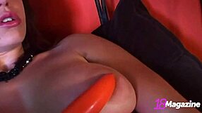 Curvy teen Kylie uses vibrator for intense finger fucking session