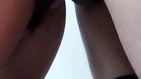 That pretty Mexican girl stopped my cock with her feet and made me orgasm.