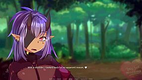 Lucy faces more problems with her big tits and ass in this anime game