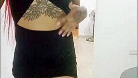 I fillz a panty with my cum for a client, ts angelique.