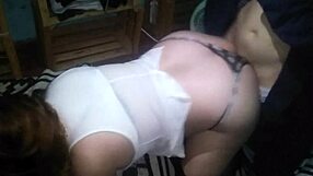 Before Leaving We Engage in Passionate Doggy Style with Latina Emo Milf in Thong