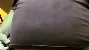 Belly distention with water soluble enema