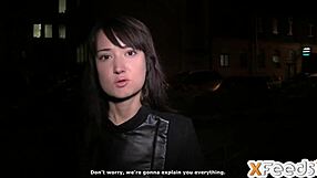 Did the sexy Russian cutie expect this cumshot casting?