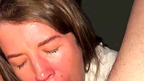 Rough deepthroat domination for my beautiful brunette friend in pov