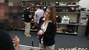 fine chick shows booty and pussy in reality show sucking and fucking