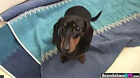 janice prepares things in nude pov closeup. she licks her ass and sucks for orgasm.