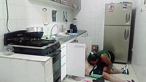 Plumber Checks Pussy Depth Hard