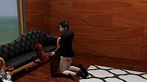 can you handle this blonde and brunette beach threesome with shemale action