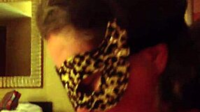 Masked Mature Milf Sucks Off Husband In Costume Exhibition
