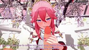 Wow! Yae Miko Sucking POV in Fantasy!