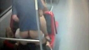 Crossdressing Exposed in Public Metro Wagon in Santiago Chile