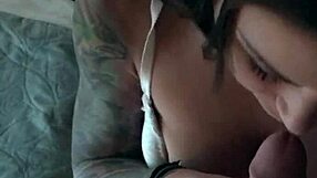 Felicity Feline Sucks Tattooed Gay Cock At Home