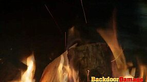 Fucking By The Fire With Anal And Blowjob Action