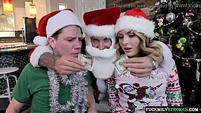 christmas orgy with big tits blonde and not sister taboo
