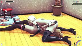 Feeling intense passion in 3D threesome with mom.