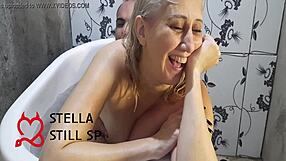 stella still enjoys anal sex in bathtub