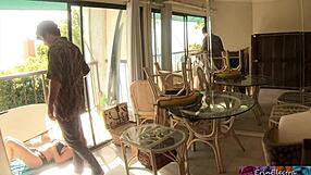 Divorced stepmom and her horny stepson help moving her in to his house and live together