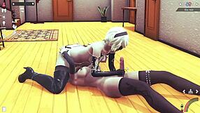 Feeling intense passion in 3D threesome with mom.