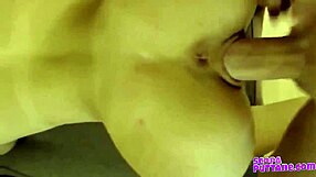 Student teen 18+ endures intense anal fucking from boyfriend