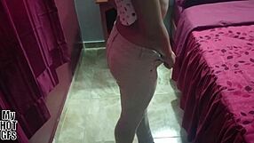 latina babysitter danitza teases with natural tits in homemade preview