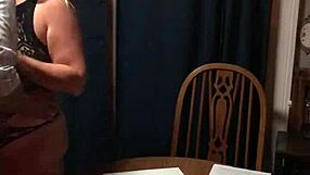 naughty probation officer cums while putting on ankle monitor