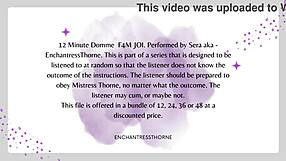 f4m femdom joi orgasm jerk off instructions