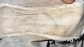 dirty panties from the neighbor lying around the house, full of secrets.