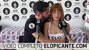 Melu Vancick shows her big natural tits in the spicy room.