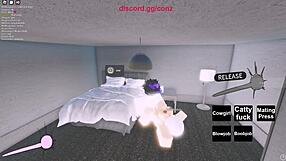 pounding this slutty girl hard on roblox, can't stop till i fill her up with a messy creampie