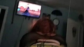 Big Booty Babe Rides Monster Cock In Reverse Cowgirl Position