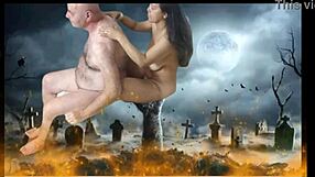 Halloween Special: Baby Cools Down with Blowjob and Fucking