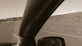 Nerd Swallows Cum After Sucking Cock Public Outdoor