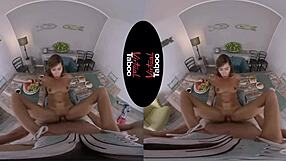 Virtual Taboo Features Brunette Giving Blowjob And Handjob In Healthy Breakfast Scene