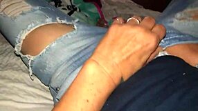 Sensual fingering of the black man and the white girl
