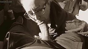 Nerd Swallows Cum After Sucking Cock Public Outdoor