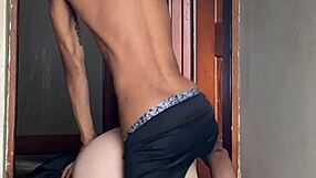 Milf asks, 'Ready for a quickie before your assignment?' in cosplay with monster cock