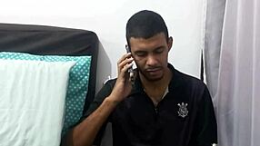 Professora se diverte com a piroca do aluno safado, tattooed crossdressing transsexual in interracial cock play