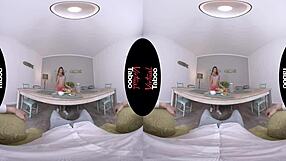 Virtual Taboo Features Brunette Giving Blowjob And Handjob In Healthy Breakfast Scene