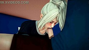 Sister Sucks Big Cock with Shaved Pussy and Big Ass, Gets Creampie in Monster Cock Sex.