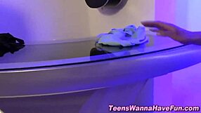 cosplaying teens get intense blowjobs and facials at the party in doggystyle positions