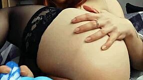 Teen feels intense pleasure from bad dragon dildo creampie in sex tape