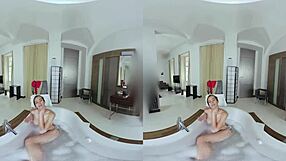 Slutty Girlfriend Gets Soaped Up For Hard Fucking In Bath - Czech Vr 301