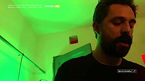 Young lingerie girl enjoys tied-up sex with Azukat and Mario in red