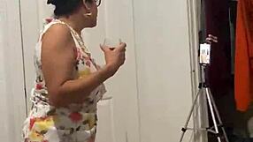 anna maria teases her fans with big tits behind the scenes