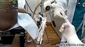 Ebony Freshman Giggles Through Mandatory Orgasms in Doctor's Physical