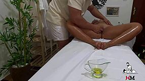 Attention, see what your wife does at the masseur - tantric massage