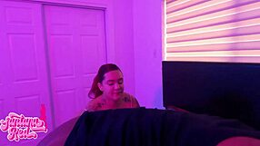 Roommate's latina girlfriend santana red gets fucked in dorm