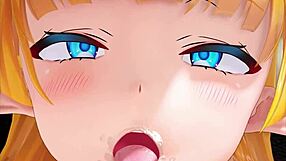 I cum on the elf's ass in this hentai, it's so hot!