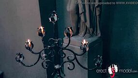 i'm the church man masturbating solo in the cathedral after service