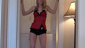 Girlfriend Stripping Naked and Dancing Boldly for College Teen Friend